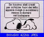 Ricami eseguiti utilizzando gli schemi di maria27-snoopy-tostapane_particolare_immagine-2688-jpg