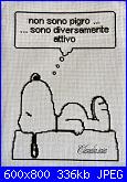 Ricami eseguiti utilizzando gli schemi di maria27-snoopy-diversamente-attivo_2_immagine-2734-jpg