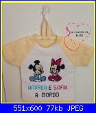 "Bimbo a bordo", "Mamma a bordo", "Cane a bordo" - gli schemi di Natalia-mini-t-shirt-andrea-e-sofia-jpeg