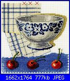 DMC - BK285 - Blue Bowl and Cherries *-pc-jpg