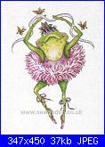 Design works- 2757 - Frog Dancer Ballet Flowers-dw-2757-jpg