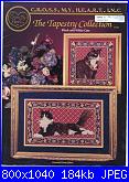 Cross My Heart - CSB 130 The Tapestry Collection. Black and White Cats - 1996-csb-130-tapestry-collection-00-jpg