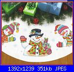 Dimensions 8823 - Three Snowmen Tree Skirt-dimensions-08823-three-snowmen-tree-skirt-jpg