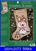 Dimensions 07962 -Snowmen Stocking - Anne McKinney-07962-3-snowmen-stocking-jpg