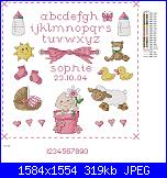 Bimba con il biberon-baby-girl-birth-sampler-jpg