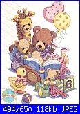 Cerco schema Toy Shelf Birth Record o sito dove acquistarlo?-teddy-friends-quilt-jpg