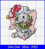 cerco animaletti natalizi-disegni-punto-croce-dumbo-natalizio-jpg