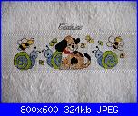 bavaglino - PBC05 - Pampered Baby Collection - Snips & Snails & Puppy Dog Tails-bavaglino-cagnolino-e-lumachine_particolare-jpg