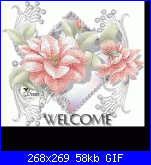 aristogatta: ciao a tutte!!!-002dianeg___glitter_floral__welcome-gif