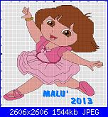 Gli schemi di Malù 2°-dora-ballerina-schema-pc-stitch-jpg
