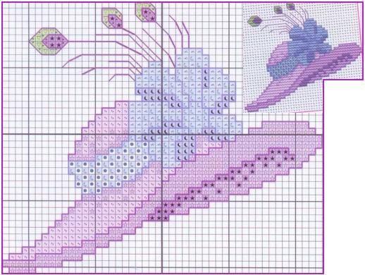 Schema punto croce Cappello 02