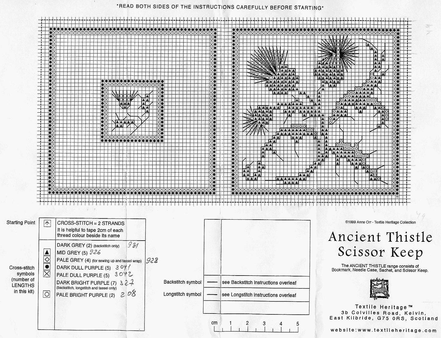 Schema punto croce Piastrelle