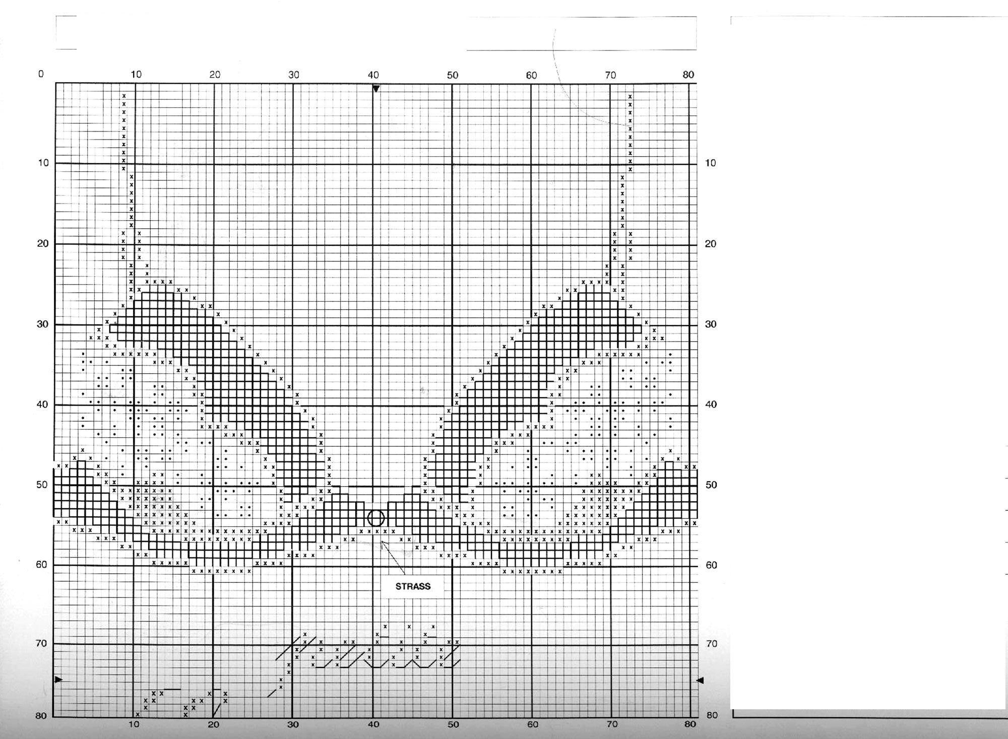 Schema punto croce Reggiseno