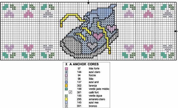 Schema punto croce Scarpa Baby