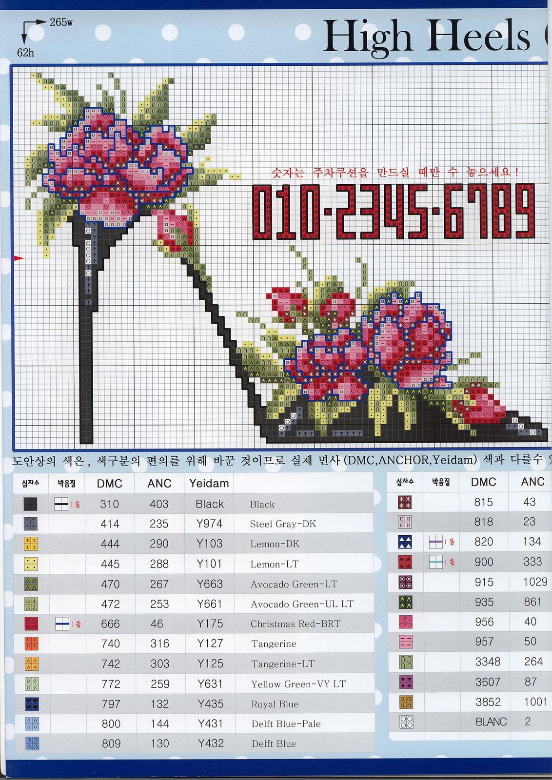 Schema punto croce Scarpe 30