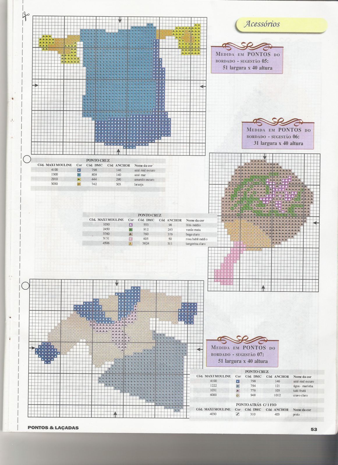 Schema punto croce Ventaglio Asciugamani