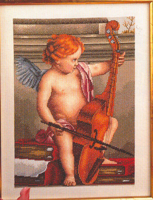 Schema punto croce Angelo Violino 1