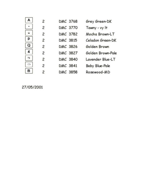 Schema punto croce Angioletto 3i