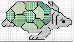 Schema punto croce Tartaruga4