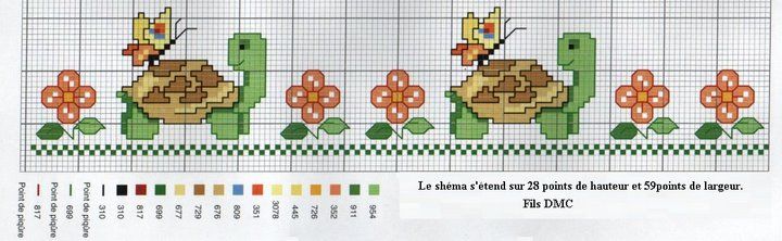 Schema punto croce Tartarugas1e