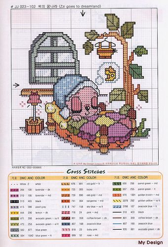 Schema punto croce Topino 04