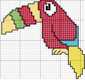 Schema punto croce Tucano