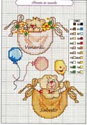 Schema punto croce Venerdi-sabato