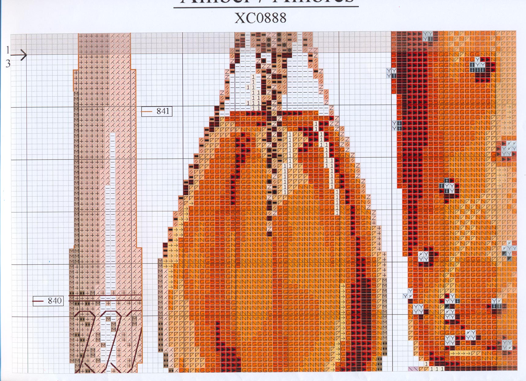 Schema punto croce Amber 06