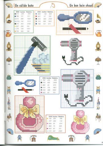 Schema punto croce Barba E Capelli