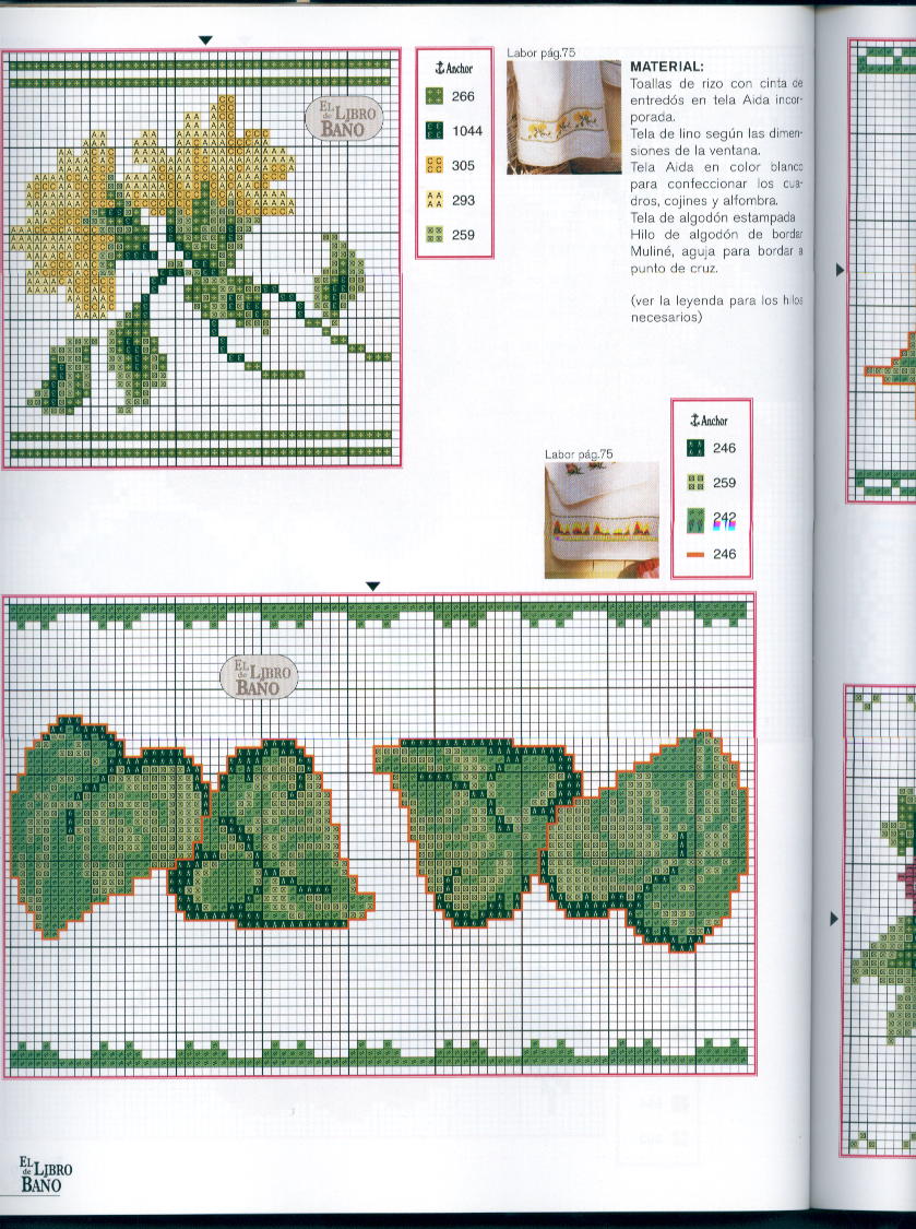 Schema punto croce Libro Del Bagno 81