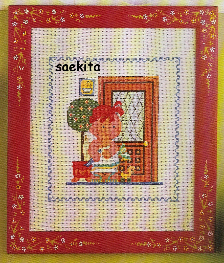 Schema punto croce Nino Enla Ducha 01