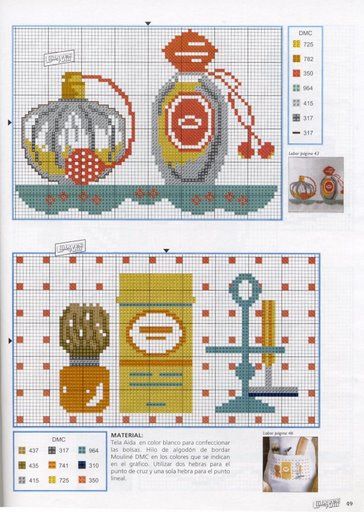 Schema punto croce Profumi 02