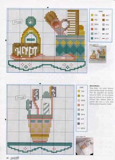 Schema punto croce Profumi 04