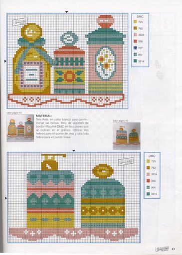 Schema punto croce Profumi 05