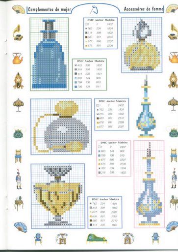 Schema punto croce Profumi 16