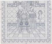 Schema punto croce Bimba Allo Specchio 03