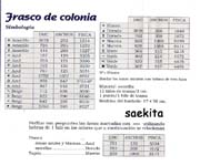 Schema punto croce Frasco De Colonia 12