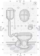 Schema punto croce Portarotolo 03