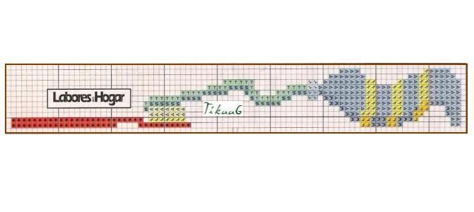 Schema punto croce Spazzolino Dentifricio