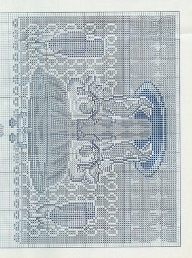 Schema punto croce Tocador 10