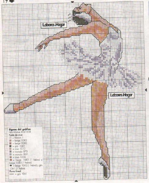 Schema punto croce Posa