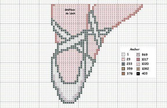 Schema punto croce Schema 3 Ballerina