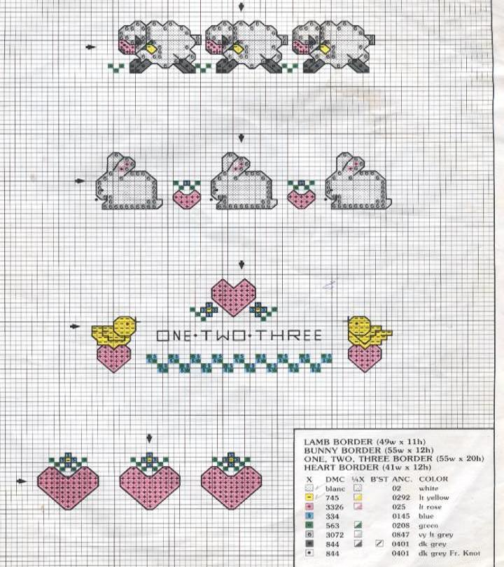 Schema punto croce Baby 1