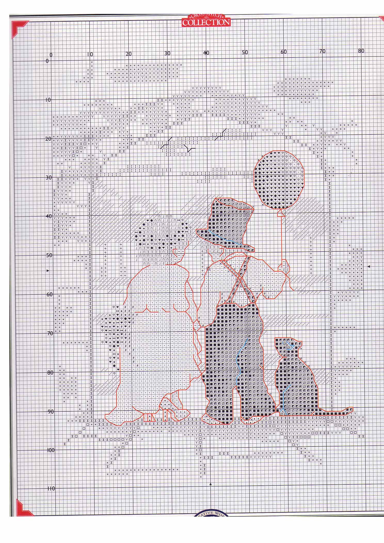 Schema punto croce Bimbi Sposi 1b