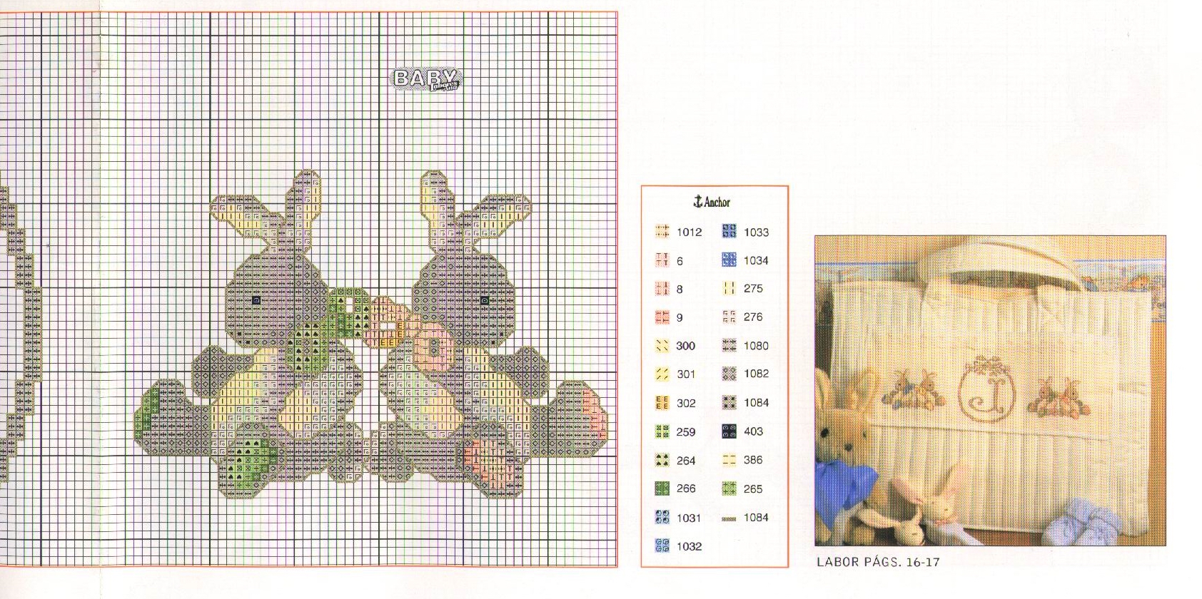 Schema punto croce Corredino 10
