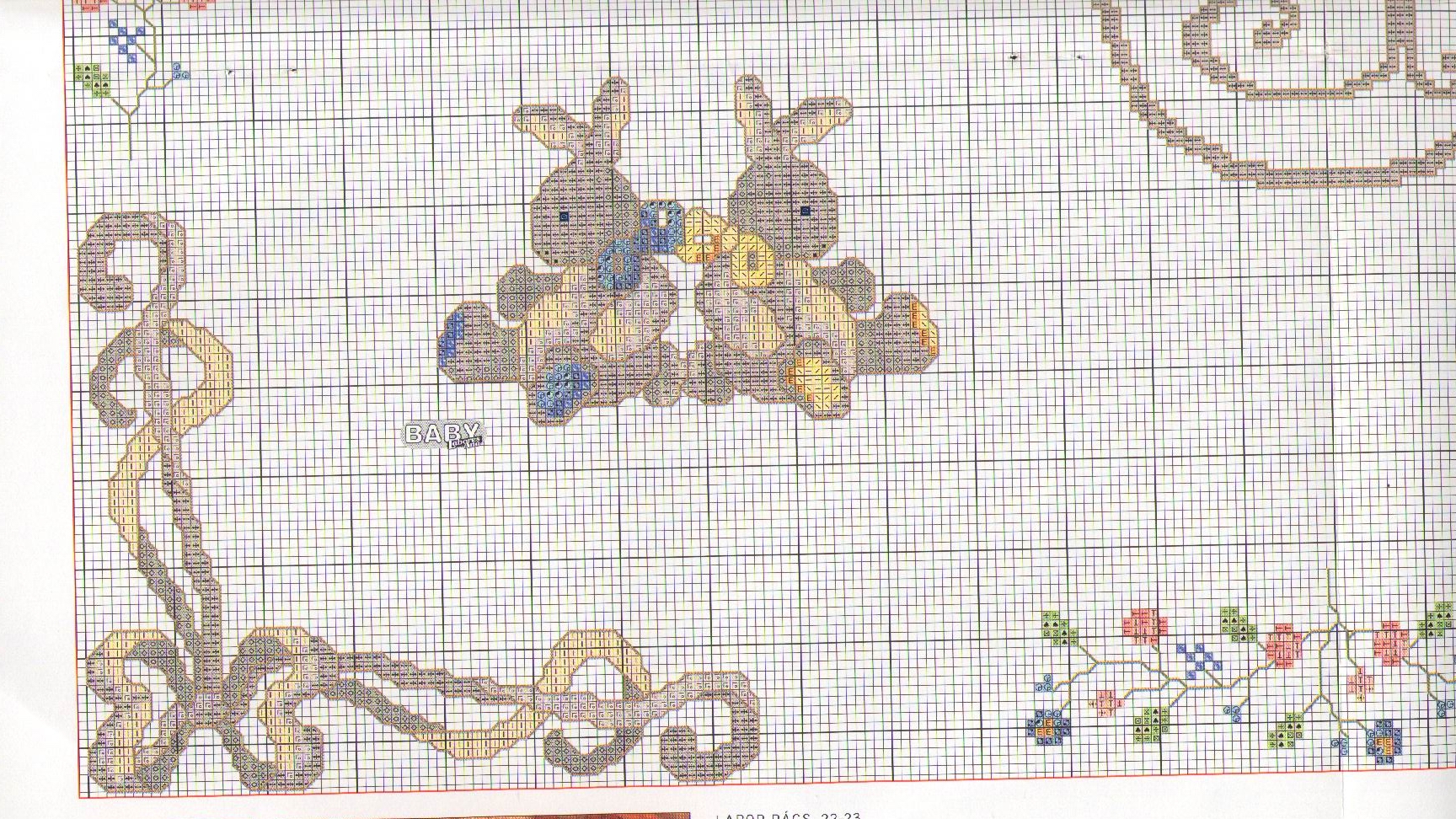 Schema punto croce Corredino 24