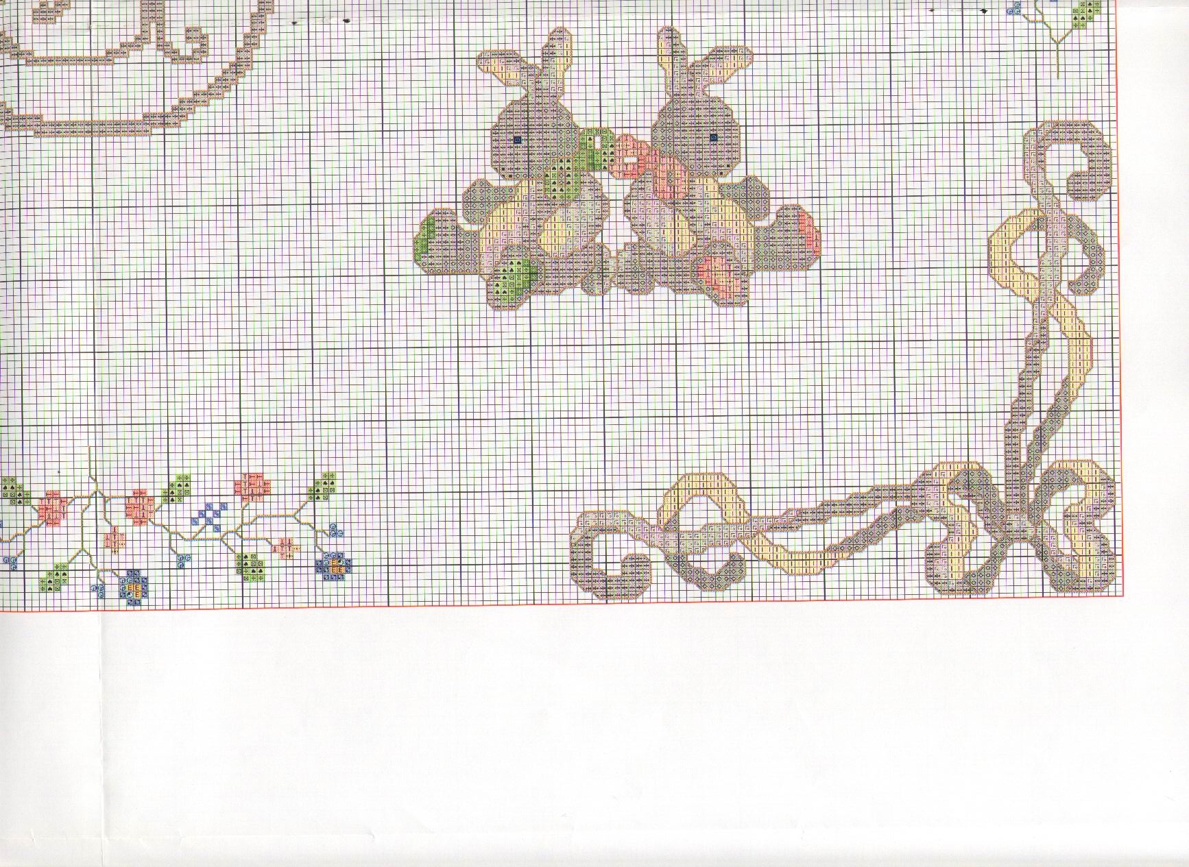 Schema punto croce Corredino 25