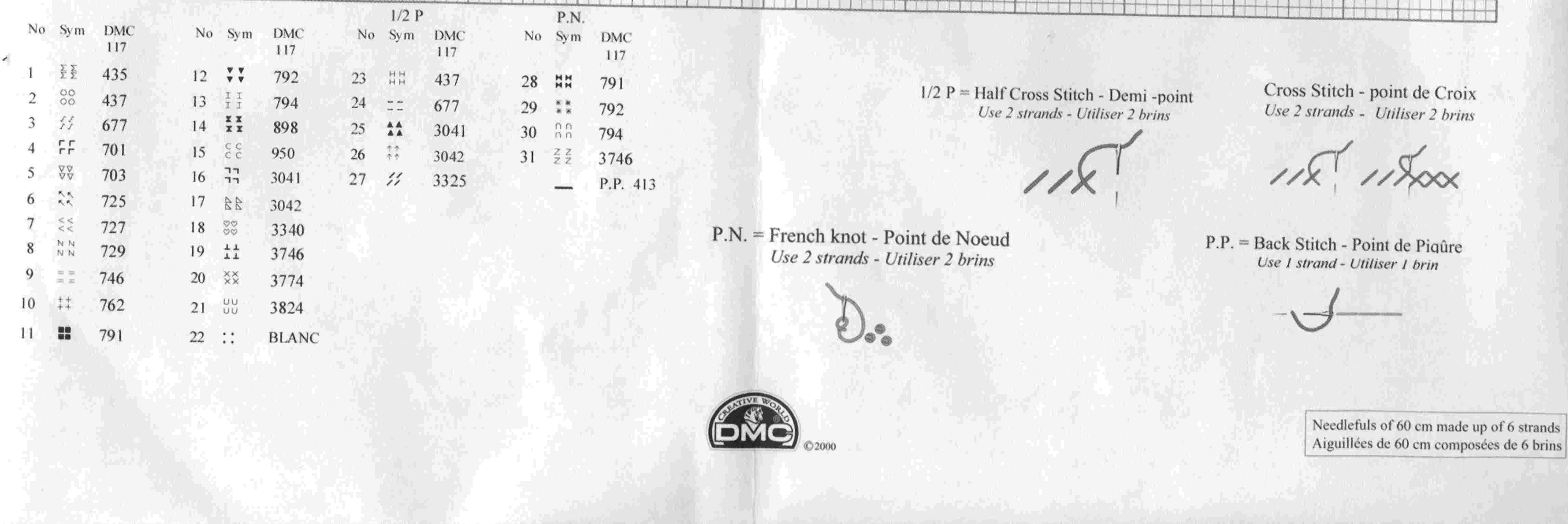 Schema punto croce In Giardino 4