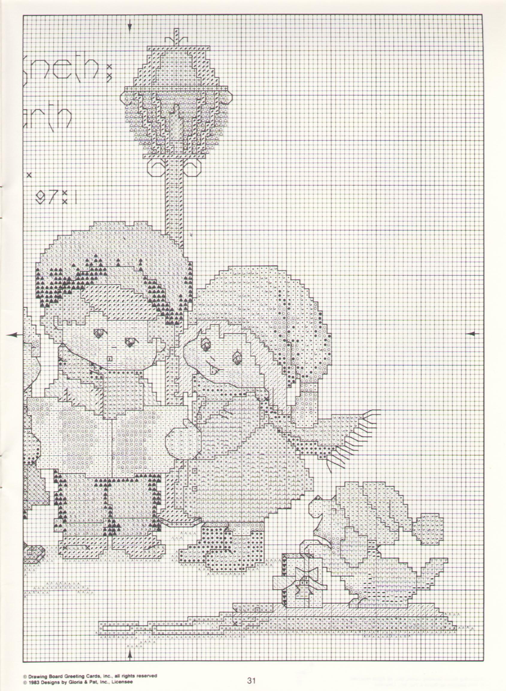 Schema punto croce Signore Nel Cielo 32