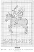 Schema punto croce Segni Zodiacali 12